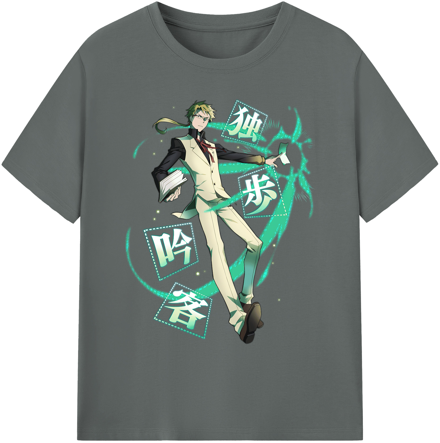 （画像用） 文豪ストレイドッグス Bungo Stray Dogs 綿100％ メンズ半袖Tシャツ｜肌触りやわらか＆通気性